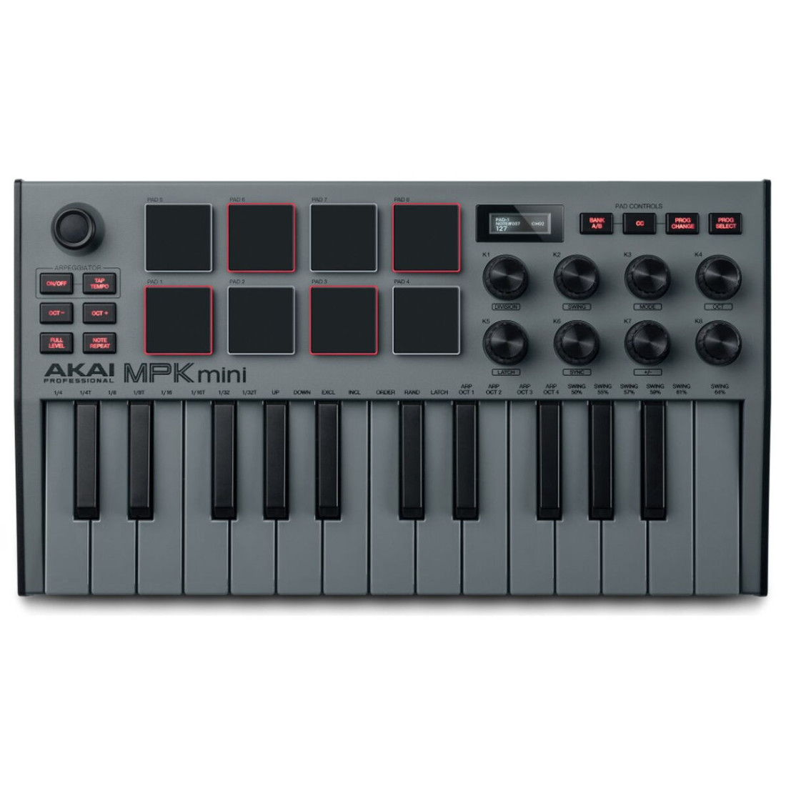 Valdiklis Akai MPK Mini MK3 Grey MIDI