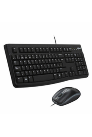 Klaviatūra ir pelė Logitech 920-002550 Juoda Ispaniška Qwerty