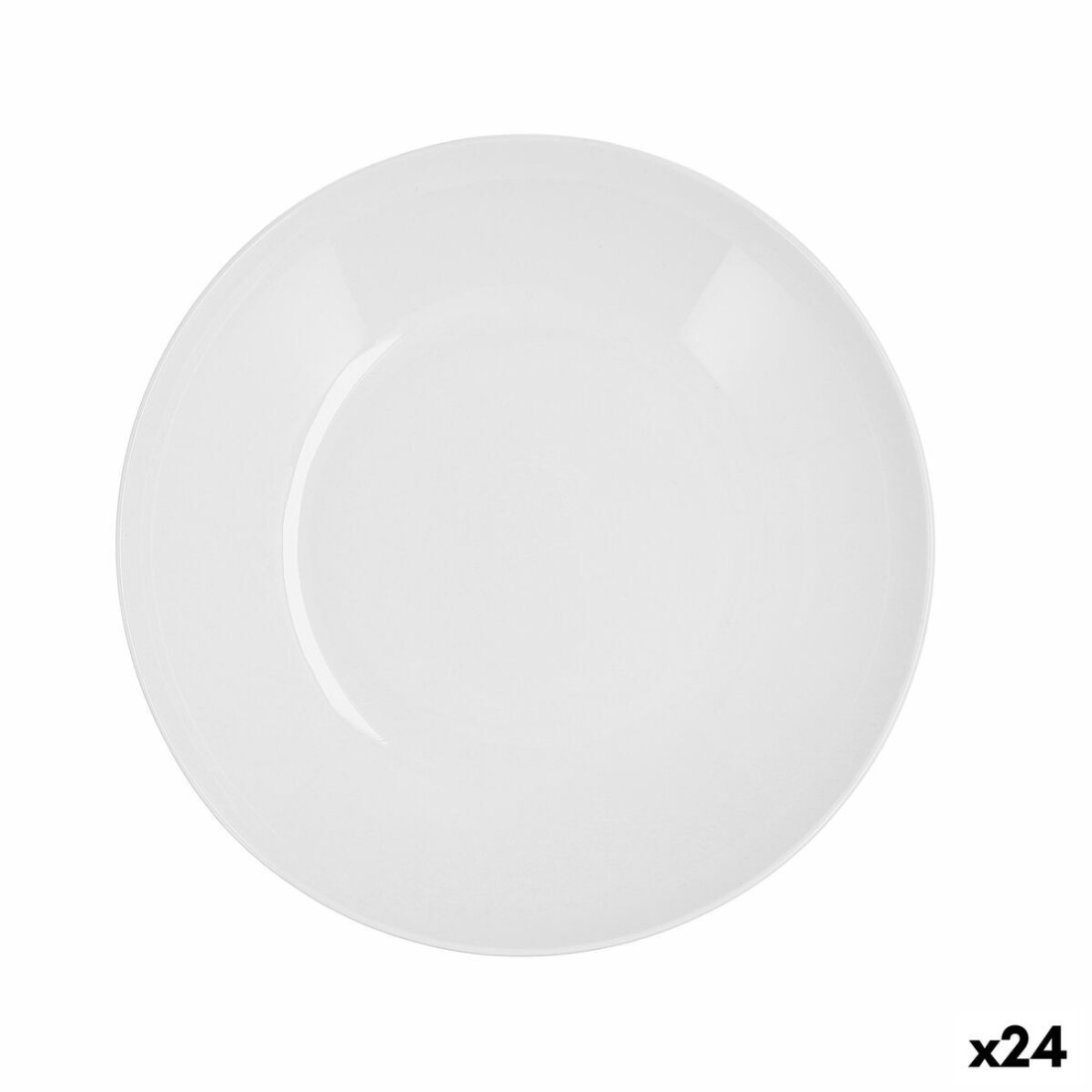 Gili lėkštė Quid Select Basic Balta Plastmasinis 23 cm (24 vnt.)