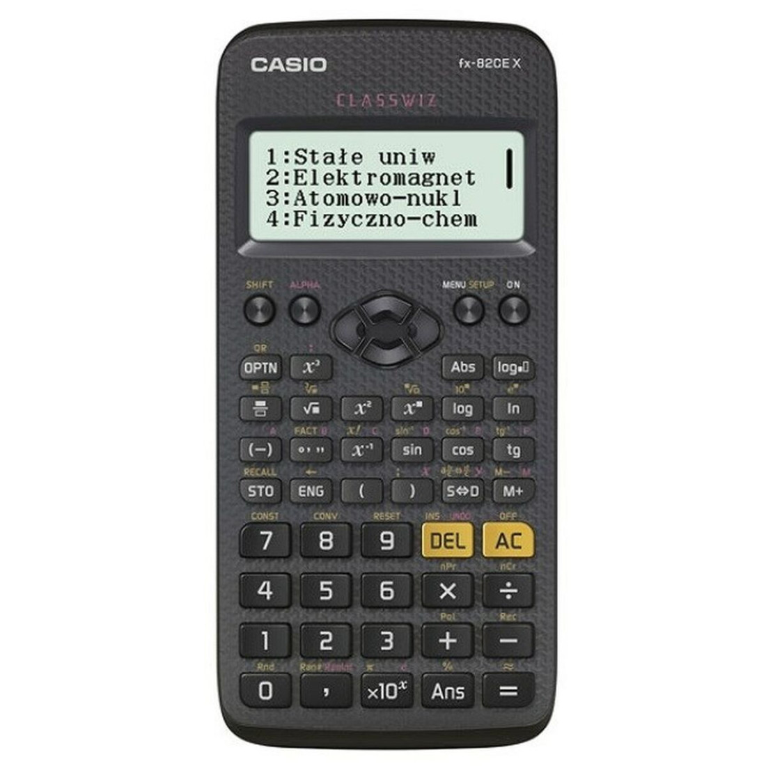 Skaičiuotuvas Casio FX-82CEX Juoda Plastmasinis 7 x 16,5 x 14 cm