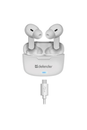 Bluetooth ausinės Defender TWINS 903 Balta Spalvotas