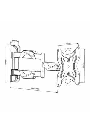 TV laikiklis MacLean MC-742 23" 13" 42" 30 Kg