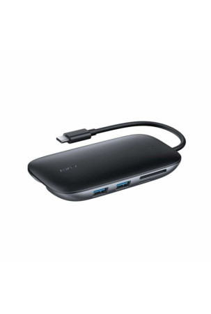 USB šakotuvas Aukey CB-C71 Juoda 100 W