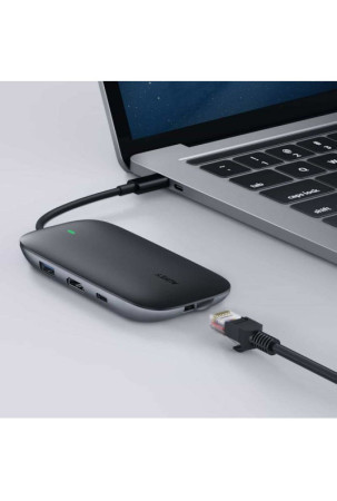 USB šakotuvas Aukey CB-C71 Juoda 100 W