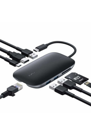 USB šakotuvas Aukey CB-C71 Juoda 100 W