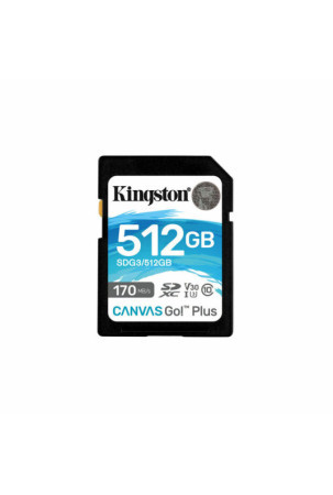 Mikro SD atminties kortelė su adapteriu Kingston SDG3/512GB