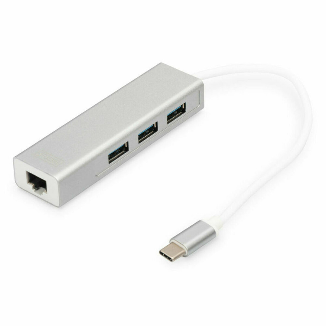 USB šakotuvas Digitus DA-70255 Pilka Balta/Pilka Sidabras