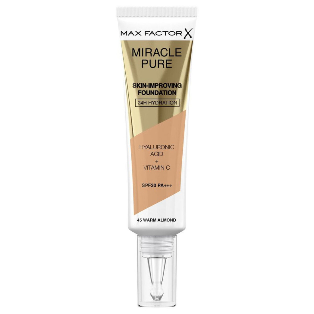 Kremas-makiažo pagrindas Max Factor Miracle Pure Nº 45 Warm almond Spf 30 30 ml