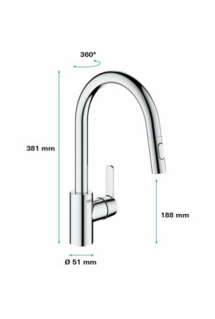 Maišytuvas su viena rankenėle Grohe 31484001