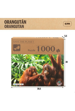 Dėlionė Colorbaby Orangutan 6 vnt. 68 x 50 x 0,1 cm