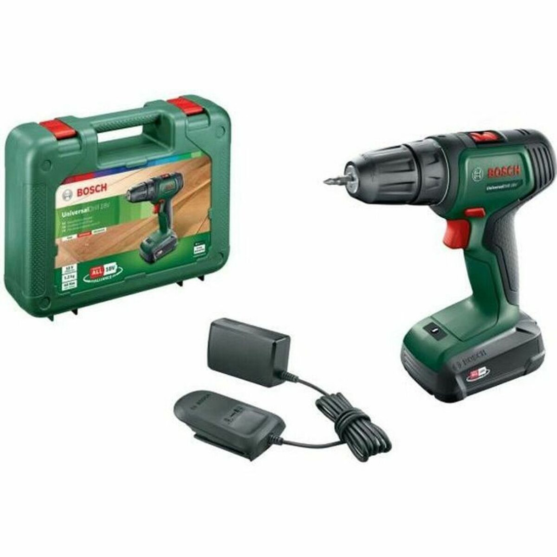 Gręžimo ir priedų rinkinys BOSCH Universaldrill 18 Power 4All 18 V 40 Nm