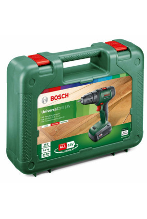 Gręžimo ir priedų rinkinys BOSCH Universaldrill 18 Power 4All 18 V 40 Nm