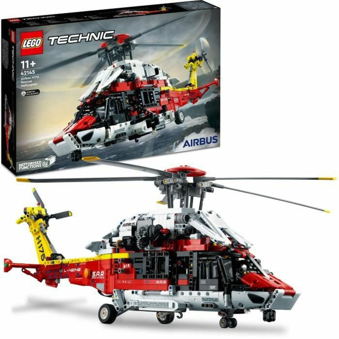 Transporto priemonių žaidimo rinkinys  Lego Technic 42145 Airbus H175 Rescue Helicopter   2001 Dalys