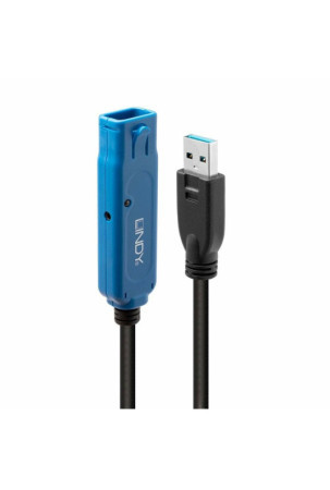 USB laidas LINDY 43158 8 m Mėlyna Juoda