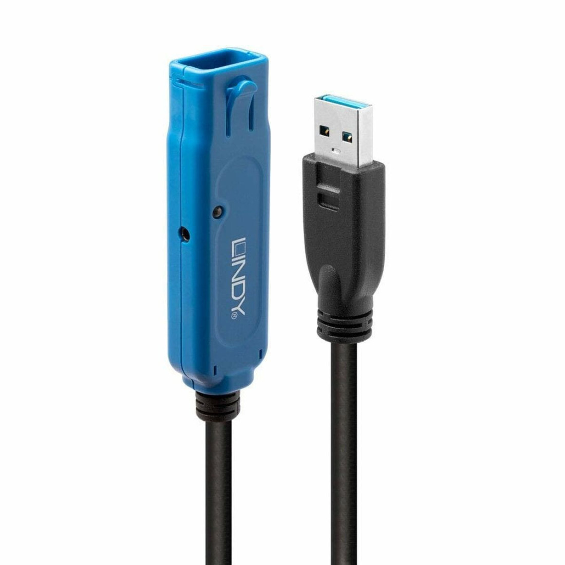 USB laidas LINDY 43158 8 m Mėlyna Juoda