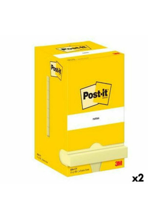 Lipnūs lapeliai Post-it 76 x 76 mm Geltona (2 vnt.)