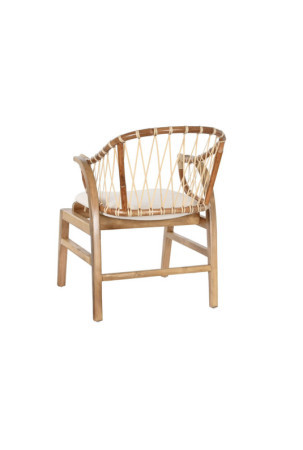 Kėdė DKD Home Decor Balta Natūralus 57 x 68 x 79 cm 57 x 65 x 79 cm