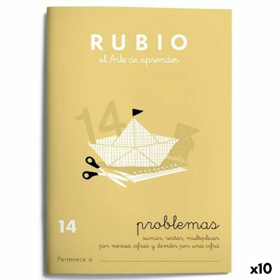 Matematikos pratybų sąsiuvinis Rubio Nº 14 A5 Ispanų 20 Paklodės (10 vnt.)