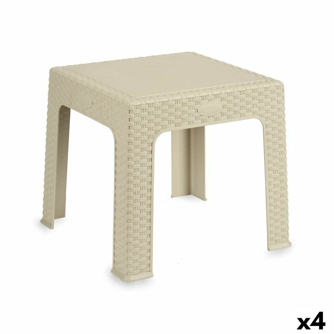 Vaiko stalas Rattan Kreminė Plastmasinis 47 x 42,5 x 47 cm (4 vnt.)