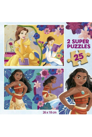 2 galvosūkių rinkinys Disney Princess Bella + Vaiana 25 Dalys