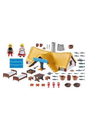 Playset Playmobil Astérix: Ordralfabetix Hut 71266 73 Dalys