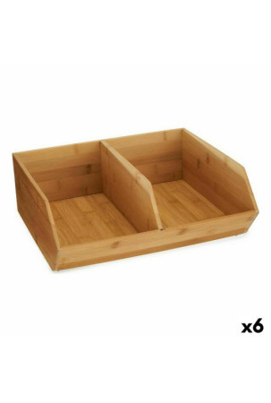 Organizacinę sudedama dėžė Bambukas 34,5 x 13 x 31 cm (6 vnt.)