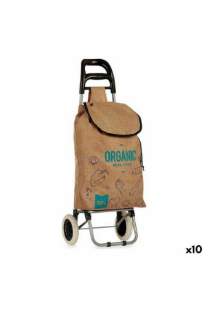 Pirkinių krepšys Organic Ruda 3,3 L 36 x 95 x 35 cm (10 vnt.)