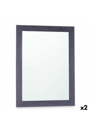 Sieninis veidrodis 60 x 80 cm Medžio MDF Mėlyna (2 vnt.)