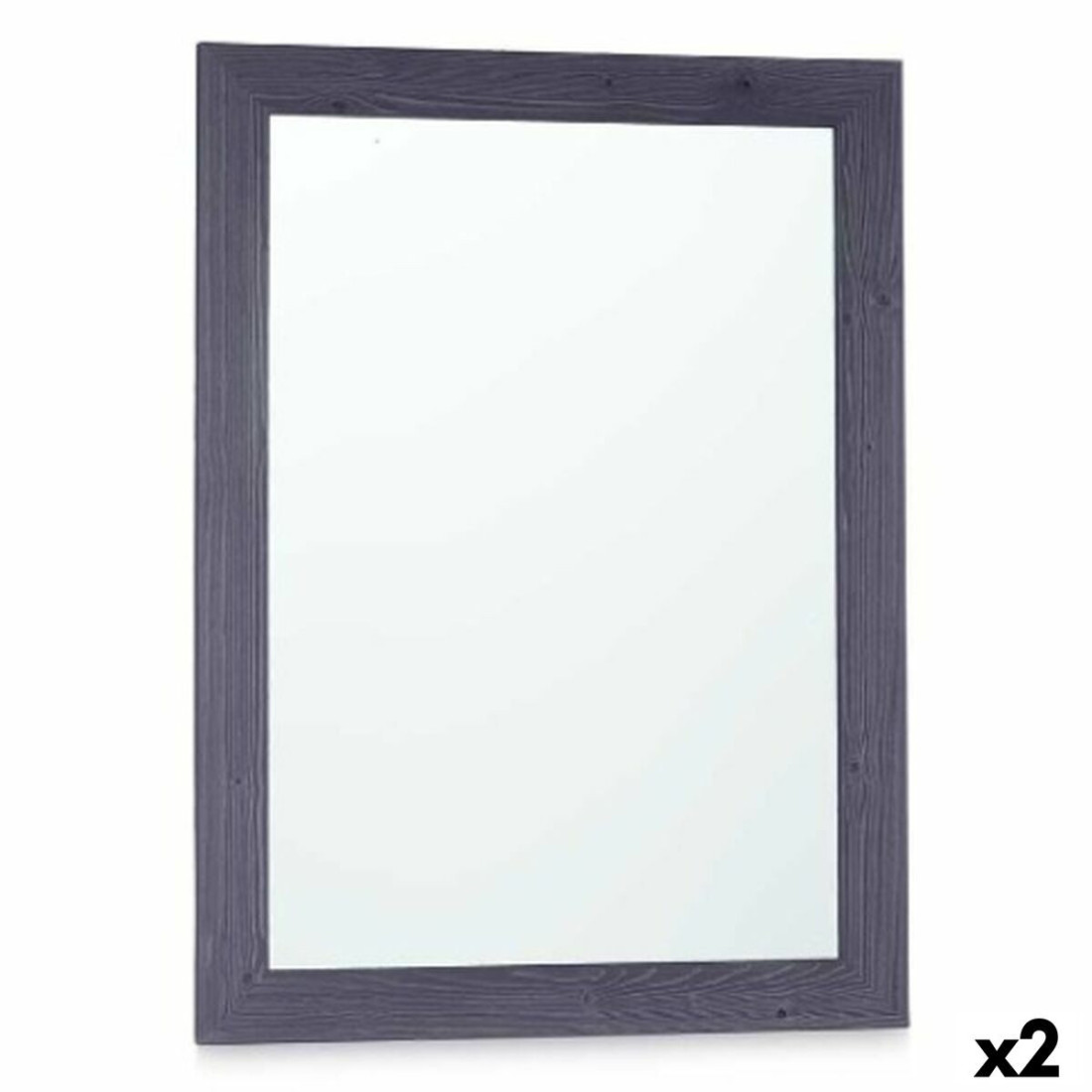 Sieninis veidrodis 60 x 80 cm Medžio MDF Mėlyna (2 vnt.)