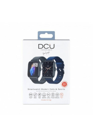 Išmanusis laikrodis DCU MODERN CALLS & SPORT 1,7" Tamsiai mėlyna 28 mm 1" Mėlyna Juoda Juoda / balta