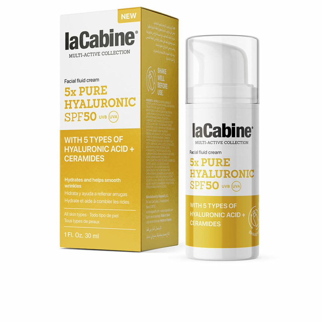 Losjonas nuo saulės laCabine 5x Pure Hyaluronic Spf 50 30 ml