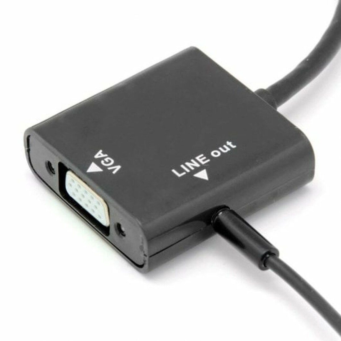 Srovės adapteris PcCom Essential HDMI VGA Jack 3.5 mm