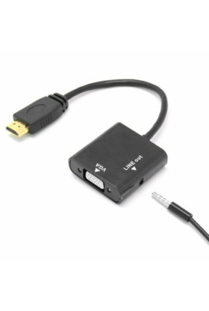 Srovės adapteris PcCom Essential HDMI VGA Jack 3.5 mm