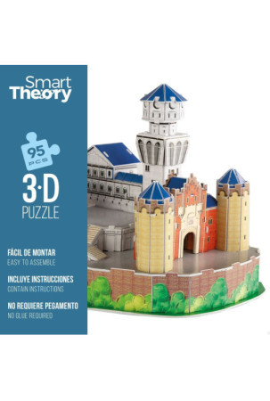 3D Puzlė Colorbaby New Swan Castle 95 Dalys 43,5 x 33 x 18,5 cm (6 vnt.)