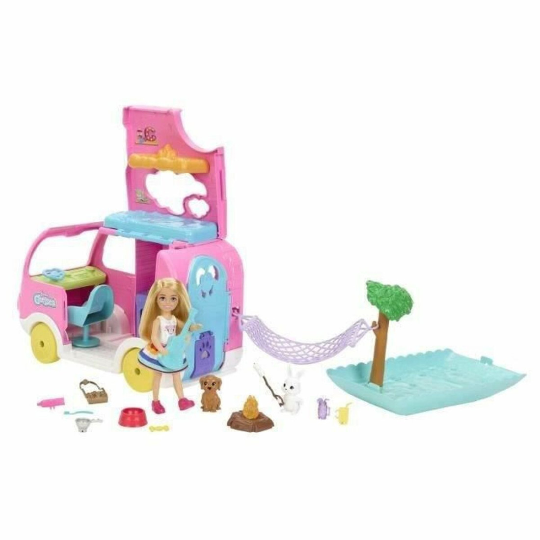 Kūdikio lėlė Barbie Chelsea motorhome barbie car box