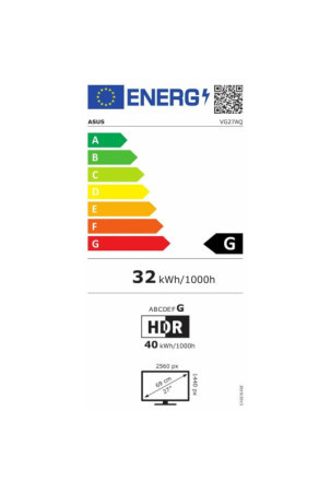 Monitorius Asus VG27A 27" LED IPS HDR10 LCD AMD FreeSync Flicker free NVIDIA G-SYNC
