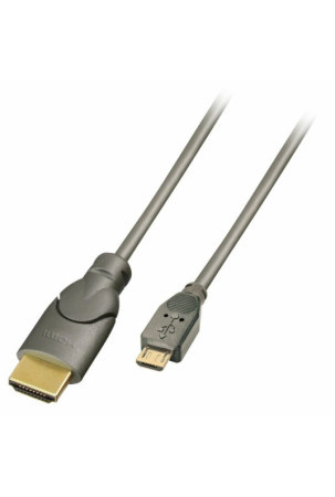 Kabelis USB į mikro USB LINDY 41567 Antracito 2 m