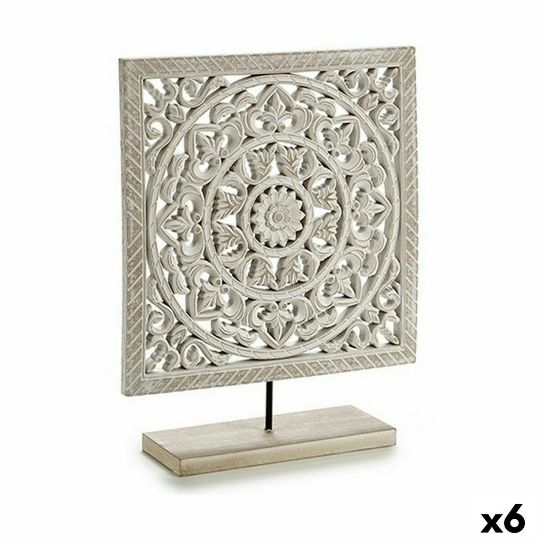 Dekoratyvinė figūrėlė Mandala Balta 7 x 35,5 x 30 cm (6 vnt.)