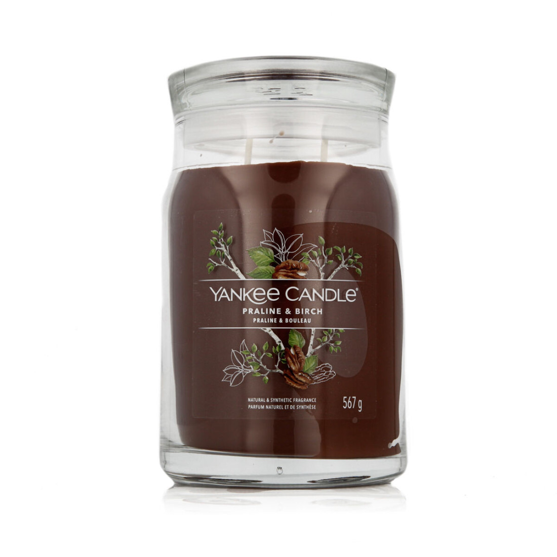 Aromatizuota žvakė Yankee Candle Praline & Birch 567 g