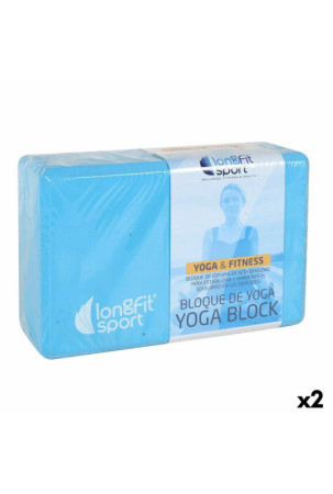 Jogos blokas LongFit Sport Mėlyna 12,5 x 15 x 7,5 cm (2 vnt.)