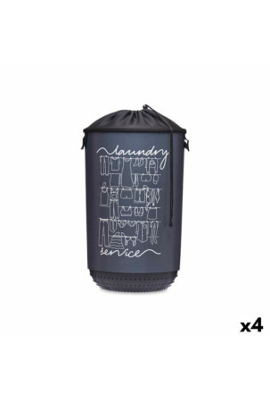 Skalbinių krepšys Laundry Sevice Tamsiai mėlyna Plastmasinis 40 L 34 x 52,5 x 34 cm (4 vnt.)