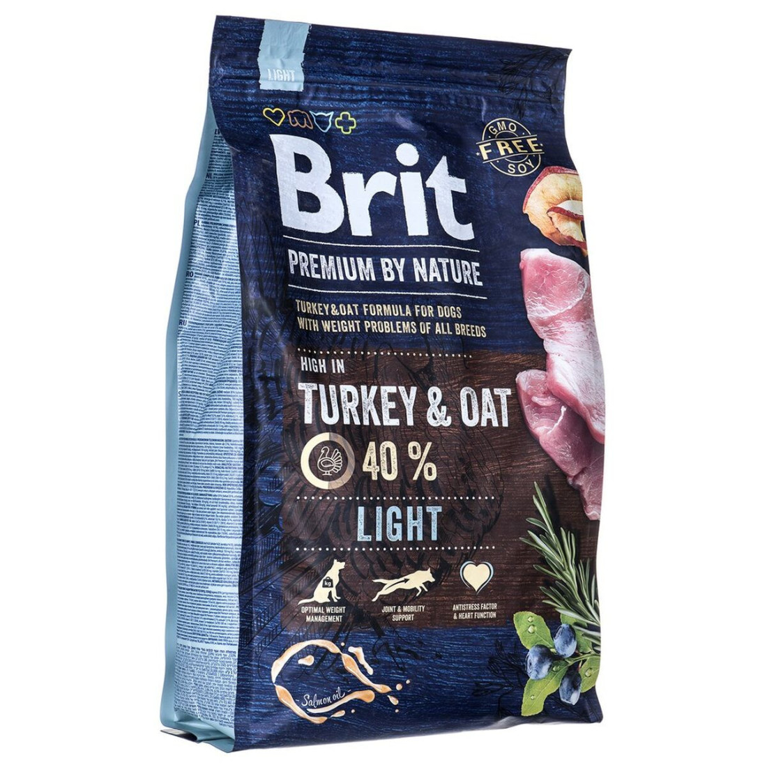 Pašarai Brit Premium by Nature Light Suaugęs 3 Kg