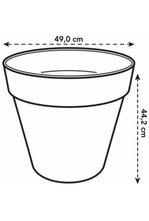 Stiklainis Elho Ø 50 cm Plastmasinis Apskritas Šiuolaikiškas