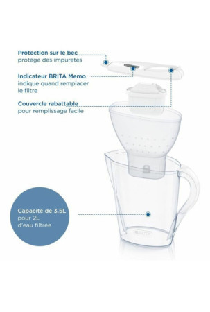 Puodelis-filtras Brita Marella XL Balta 3,5 L