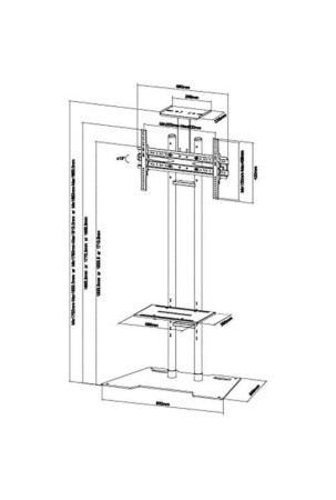 TV laikiklis Neomounts PLASMA-M1700ES 55" 50 kg 35 kg