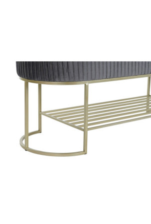 Taburetė DKD Home Decor Pilka Auksinis Metalinis 120 x 40 x 45 cm