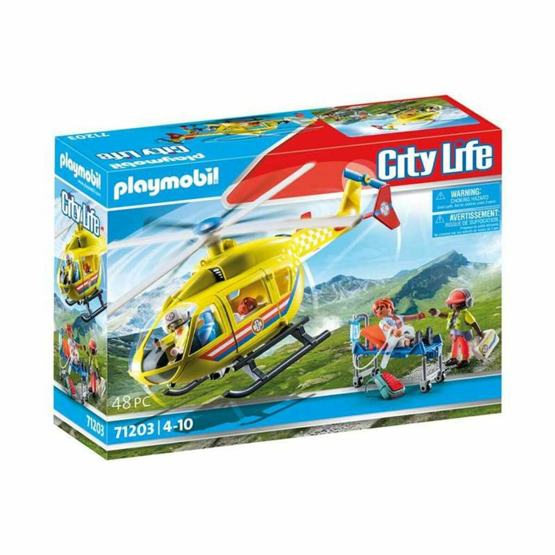 Veiklos rodikliai Playmobil Rescue helicoptere 48 Dalys