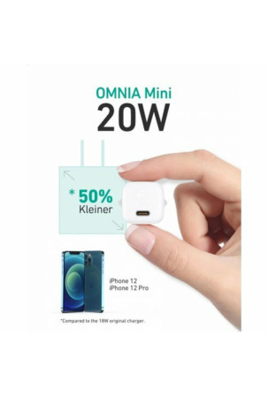 Sieninis įkroviklis Aukey Omnia Mini Balta 20 W