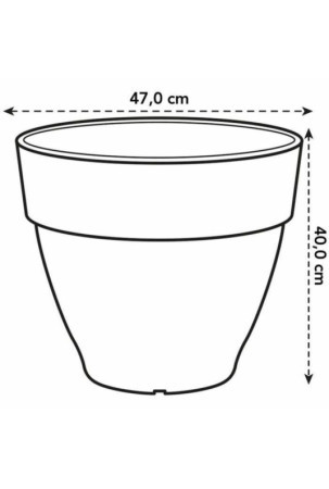 Stiklainis Elho  Ø 47 cm Apskritas Žalia Plastmasinis