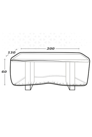 Apsauginis dėklas Aktive Stalai Polietilenas 200 x 60 x 130 cm (6 vnt.)